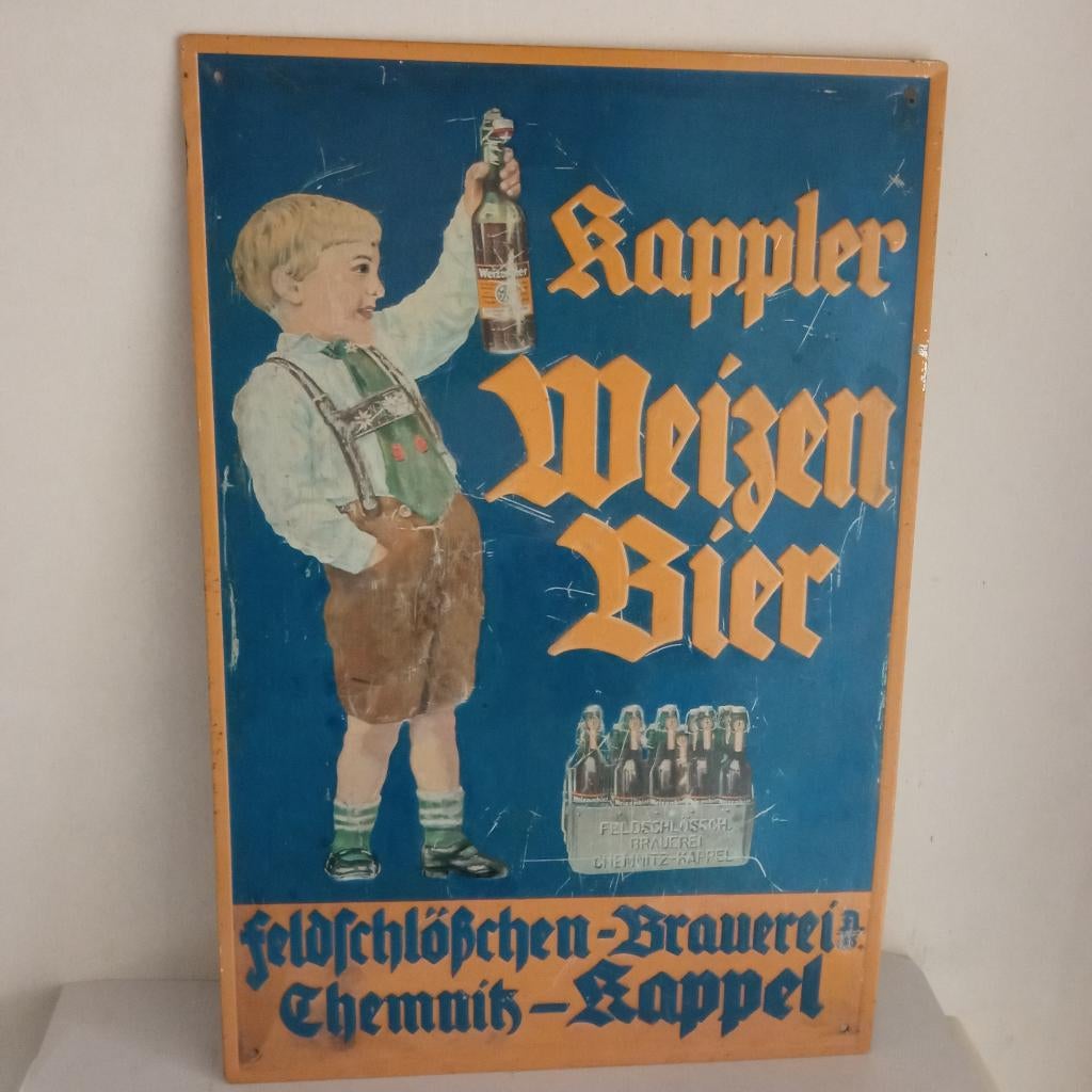 publicité CHEMNITZ KAPPEL, Collections, Enlèvement ou Envoi, Utilisé, Panneau, Plaque ou Plaquette publicitaire, Autres marques