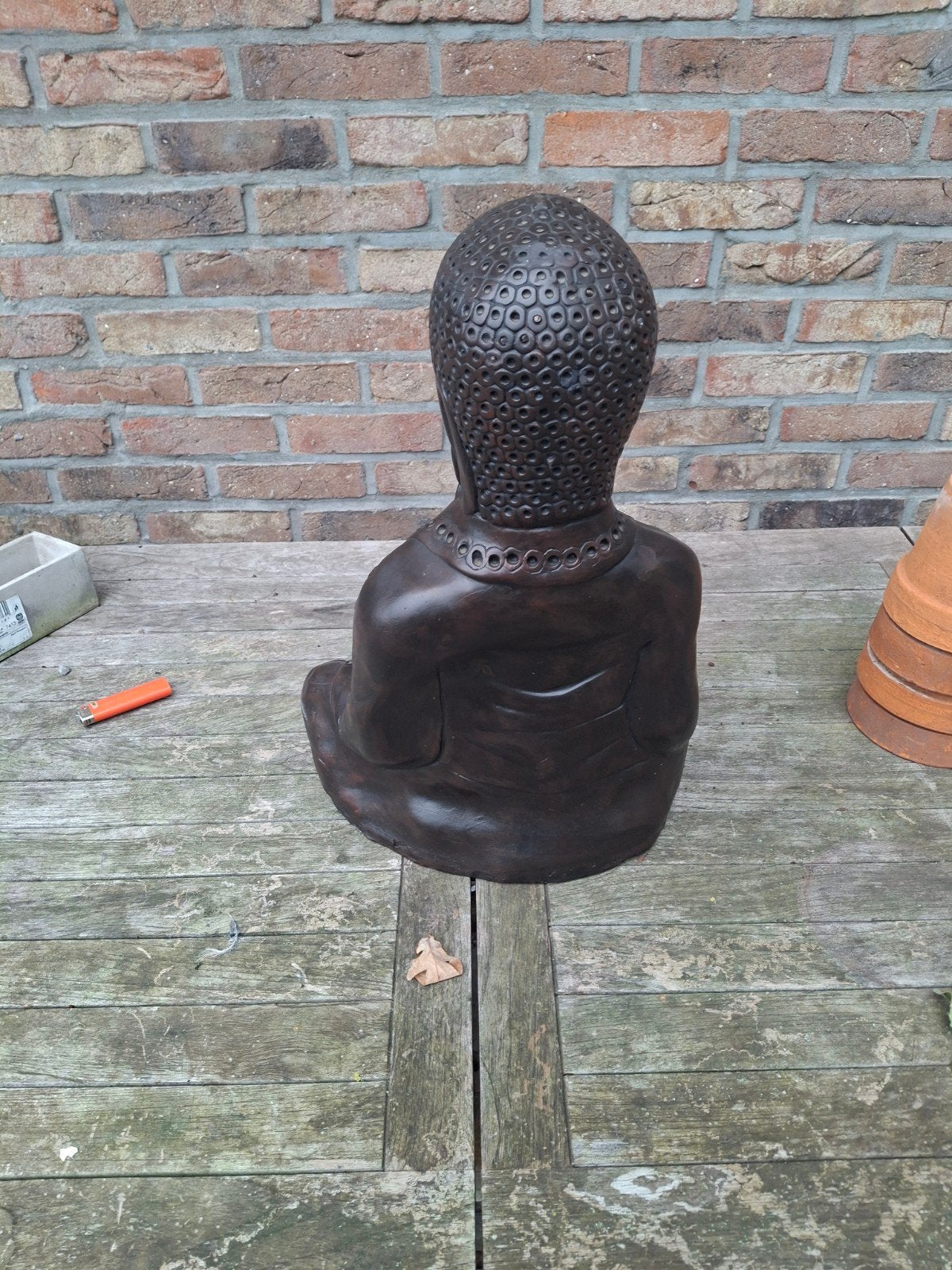 boedha beeld met lotus bloem, Antiquités & Art, Enlèvement