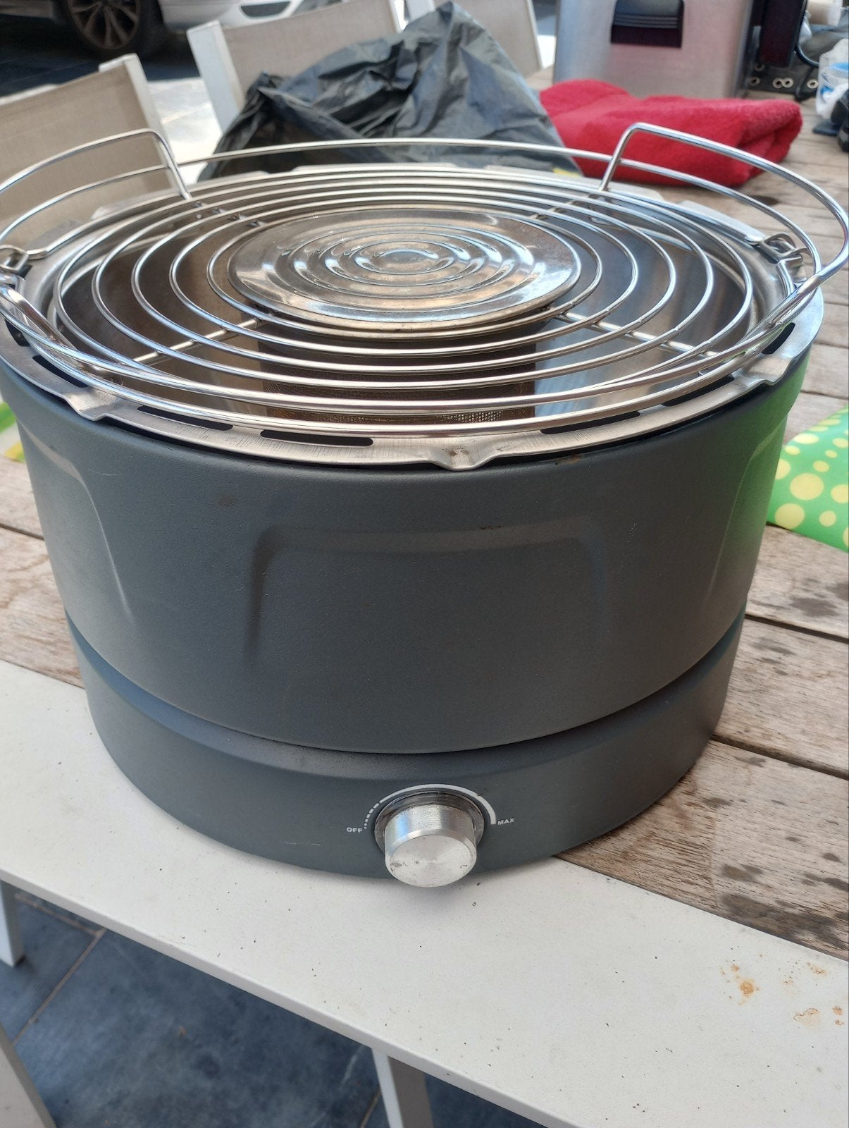 tafel barbecue ,grill, Tuin en Terras, Barbecue-accessoires, Ophalen, Gebruikt