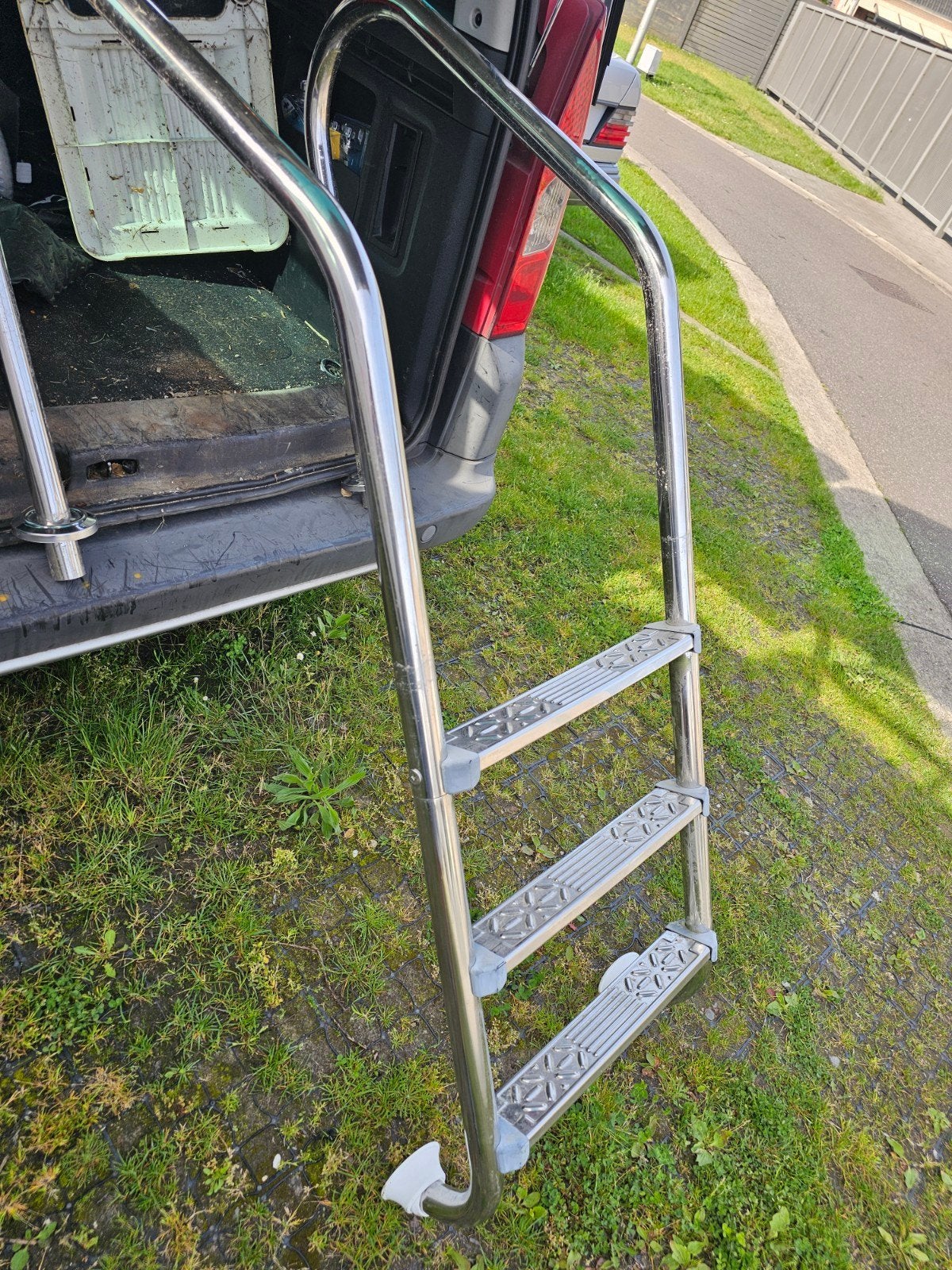 Zwembad ladder, Ophalen, Ladder