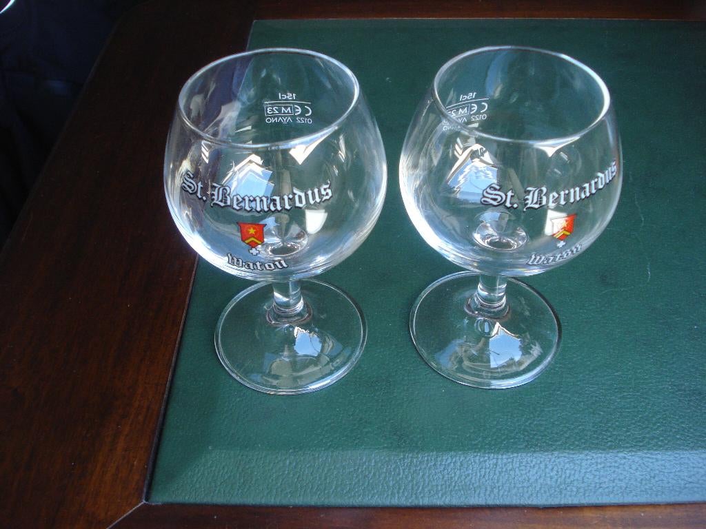 2 nieuwe kleine St. Bernardus bierglazen, 15cl, Enlèvement ou Envoi, Neuf, Verre à bière