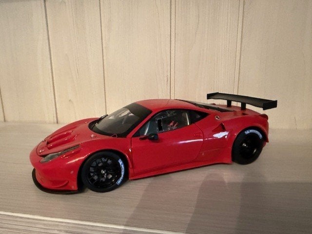 Hotwheels Elite Ferrari 458 GT3 1/18, Enlèvement ou Envoi, Comme neuf, Voiture, Hot Wheels