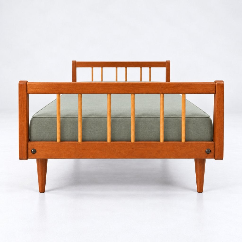 Vintage design daybed jaren '60 '70 midcentury modern retro, Ophalen of Verzenden, Hout