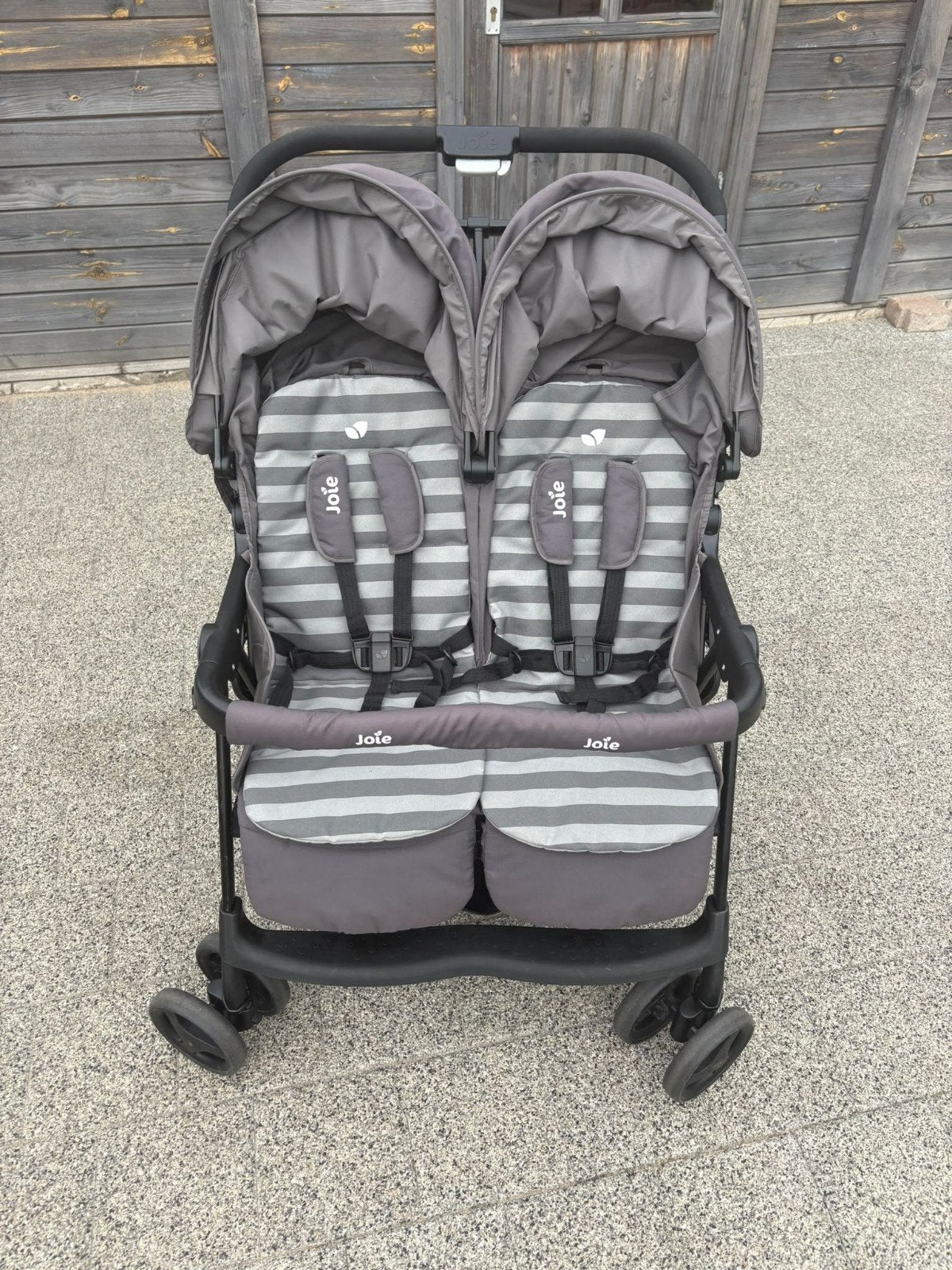 dubbele buggy joie air twin, Ophalen
