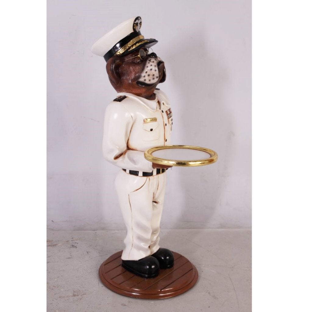 Bulldog Butler 100 cm – Admiraal-  hondenbeeld, Ophalen, Nieuw
