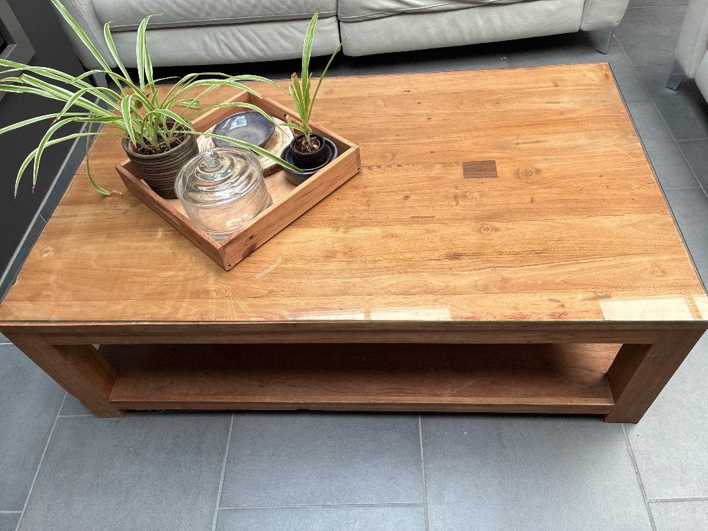 Salontafel, Ophalen, Gebruikt, 100 tot 150 cm, Teakhout