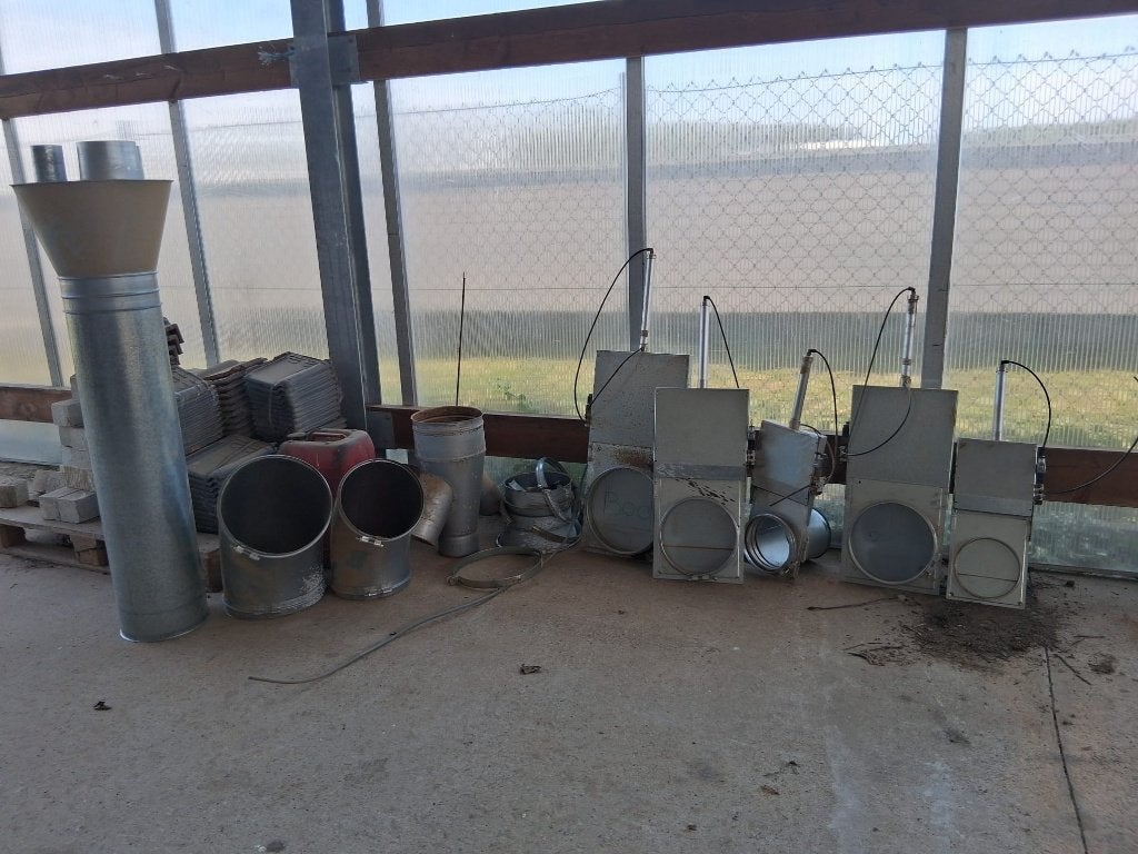 Pneumatische kleppen stofafzuiging, Doe-het-zelf en Bouw, Ophalen, Gebruikt