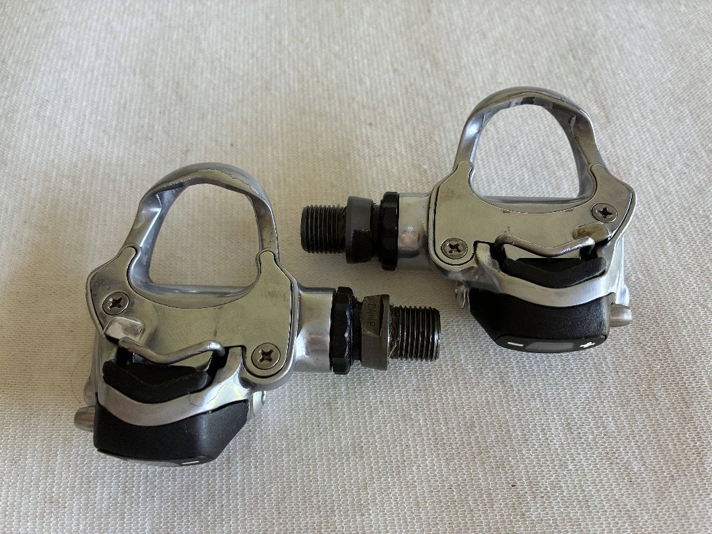 Vintage klikpedalen Campagnole, Fietsen en Brommers, Fietsonderdelen, Crankstel of Pedalen, Gebruikt, Titanium, Campagnolo