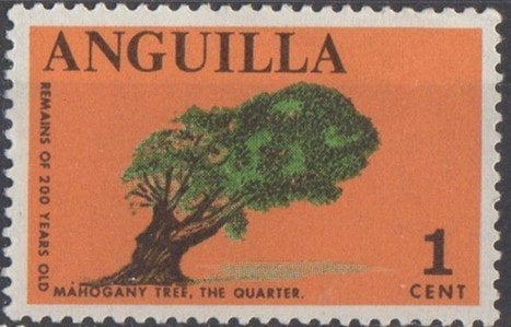 Anguilla - 200 jaar oude mahonieboom - 1967, Postzegels en Munten, Ophalen of Verzenden, Postfris