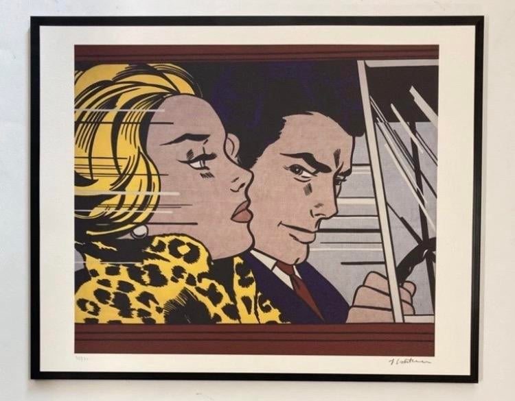 Roy Lichtenstein: lithografie verkocht ingelijst, Antiek en Kunst, Ophalen of Verzenden