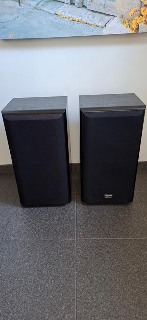 2 luidsprekers technics SB CS 65  120 watt, Zo goed als nieuw, 60 tot 120 watt, Front, Rear of Stereo speakers, Ophalen