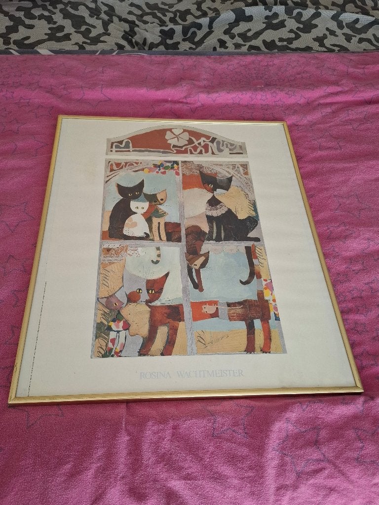 Orgineel Litho Rosina Wachtmeister 1989, Antiquités & Art, Encadré, Enlèvement ou Envoi, Lithographie