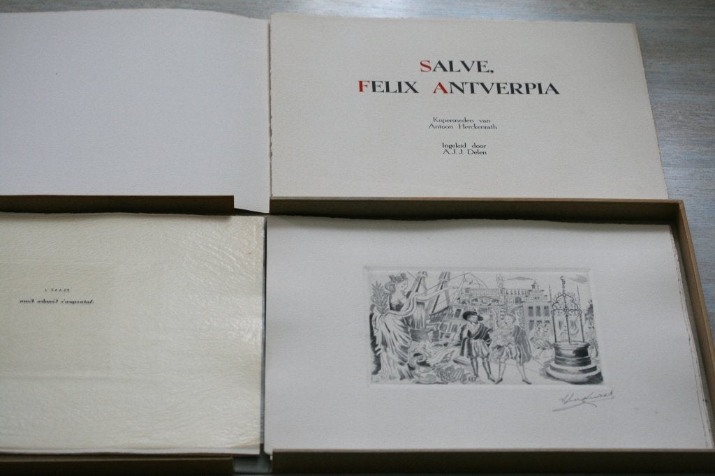 Antoon Herckenrath (1907-1977) - 7 Kopersneden Gesigneerd, Antiek en Kunst, Kunst | Etsen en Gravures, Ophalen of Verzenden, Gesigneerd