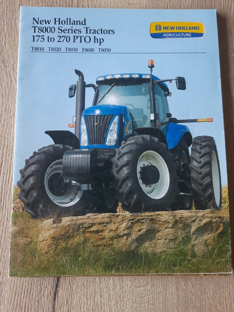 FOLDER TRACTOR NEW HOLLAND T8000 SERIES USA, Ophalen of Verzenden, Nieuw, Folder
