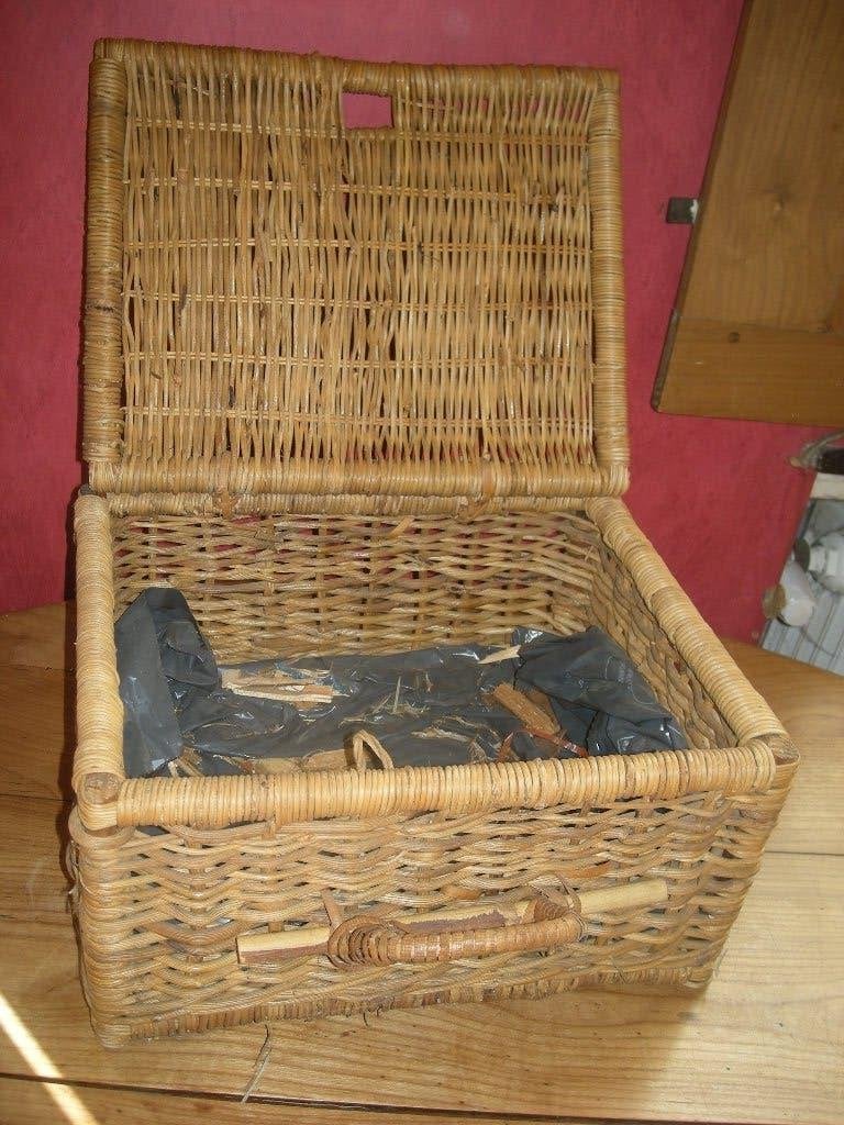 panier en osier, Osier, Enlèvement, Rectangulaire, Panier