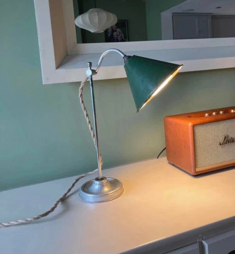 Oude tafel lamp, Ophalen, Gebruikt