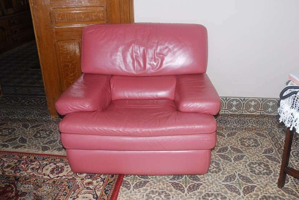 chaises longues en cuir (rose), Enlèvement, Utilisé, Cuir, Modern