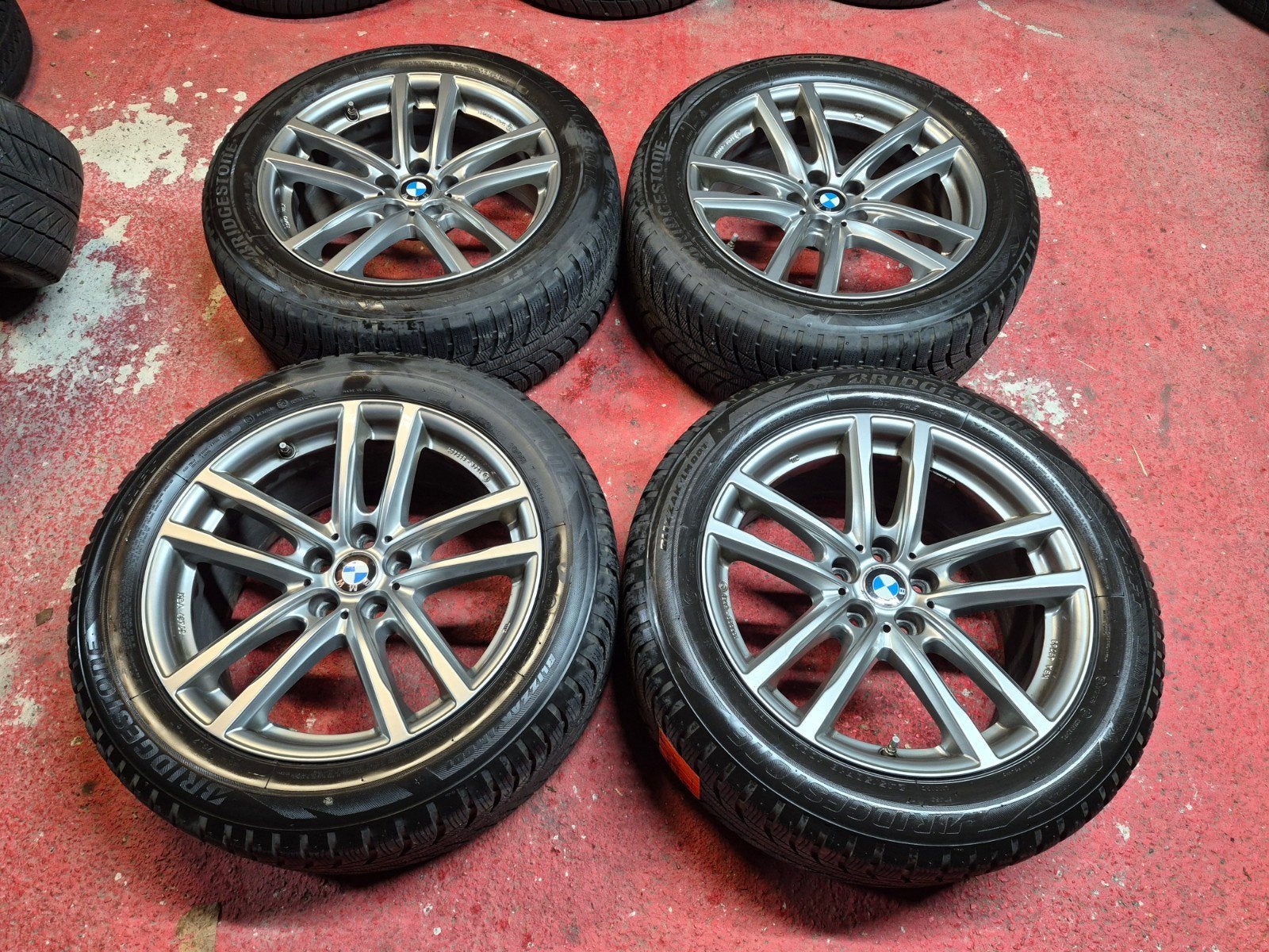Jantes BMW 18" kit hiver série 5 6 7 5x112, Autos : Pièces & Accessoires, Enlèvement, Utilisé, BMW