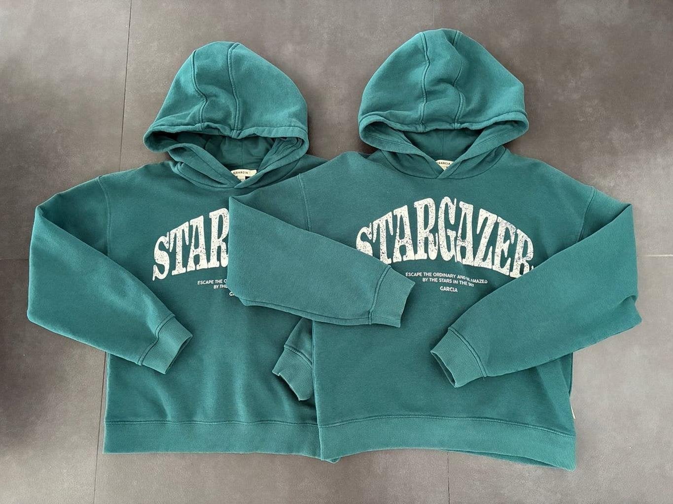 2x groene hoodie Garcia - maat 164/170 ( tweeling), Kinderen en Baby's, Kinderkleding | Maat 164, Meisje, Trui of Vest, Ophalen of Verzenden