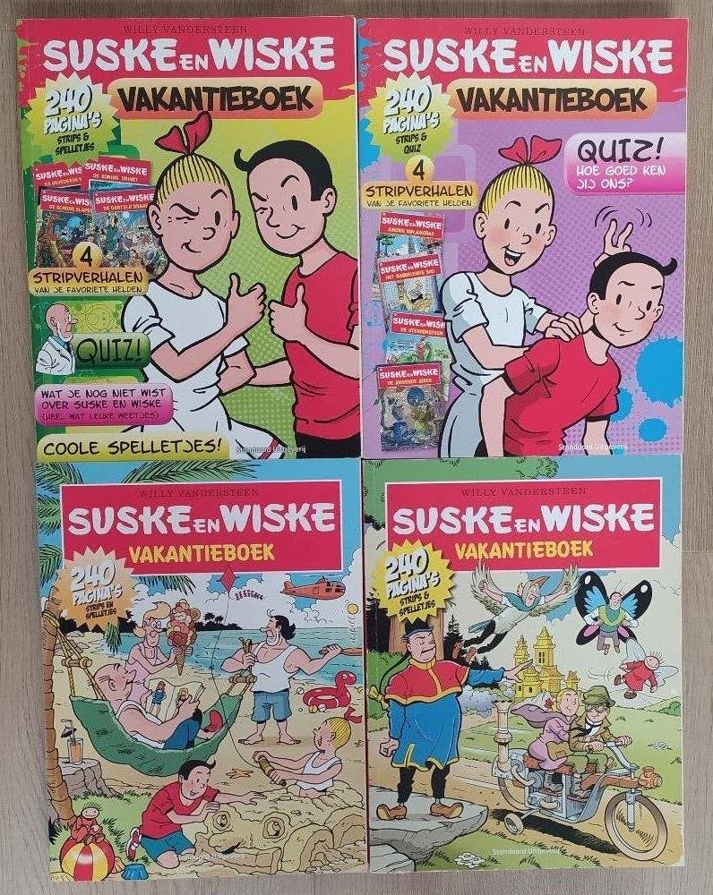 4 x Suske en Wiske vakantieboek, Boeken, Ophalen of Verzenden
