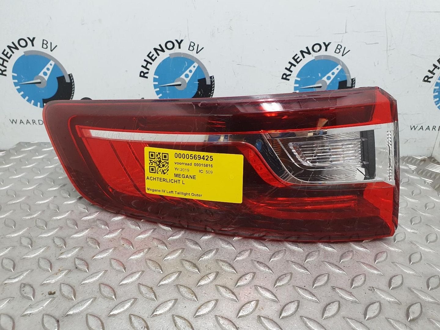 RENAULT MEGANE ACHTERLICHT L 265554874R 2019, Auto-onderdelen, Ophalen of Verzenden, Gebruikt, ARN erkend