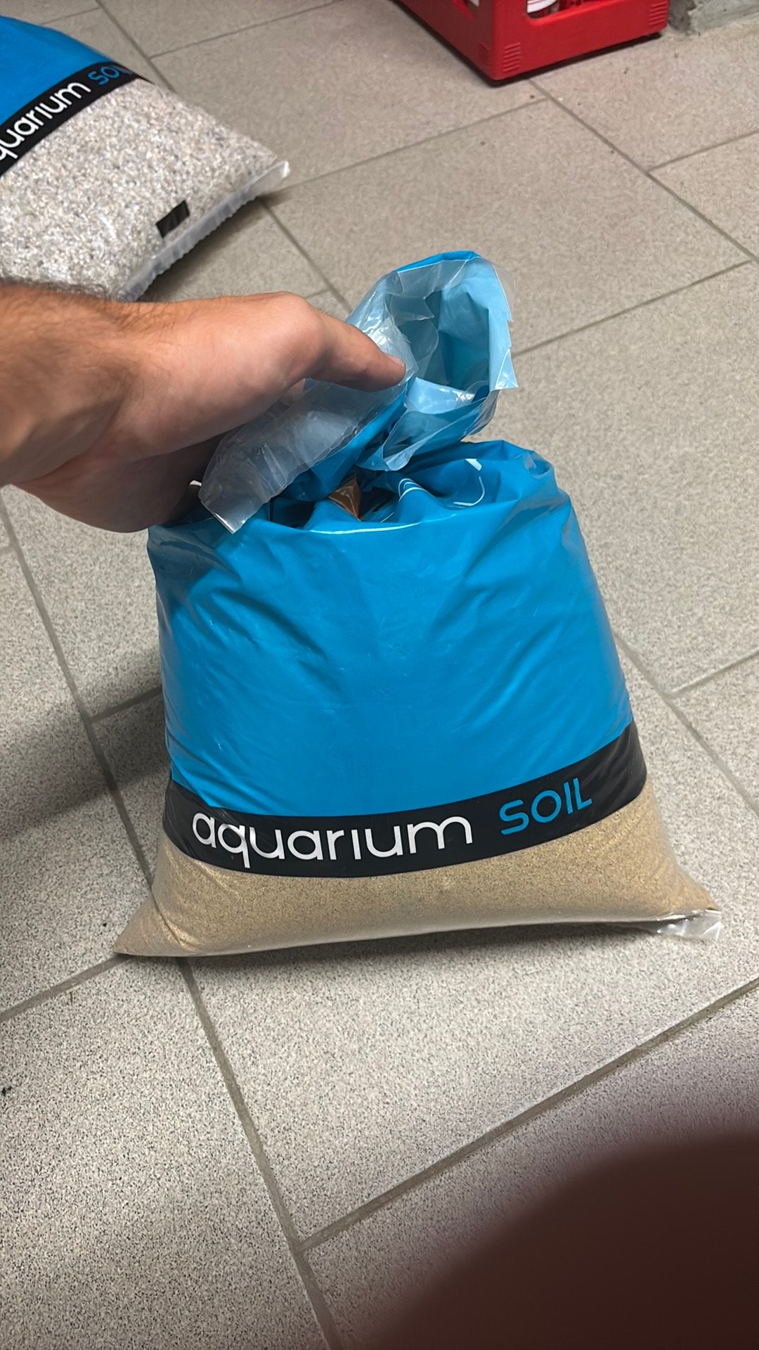 Halve zak aquariumzand, Dieren en Toebehoren, Ophalen, Zo goed als nieuw