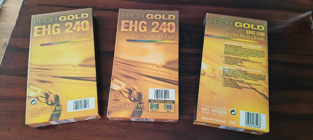 CHROME VIDEO CASSETTE E-240 PROFI GOLD, Audio, Tv en Foto, Ophalen of Verzenden, Nieuw, Overige typen