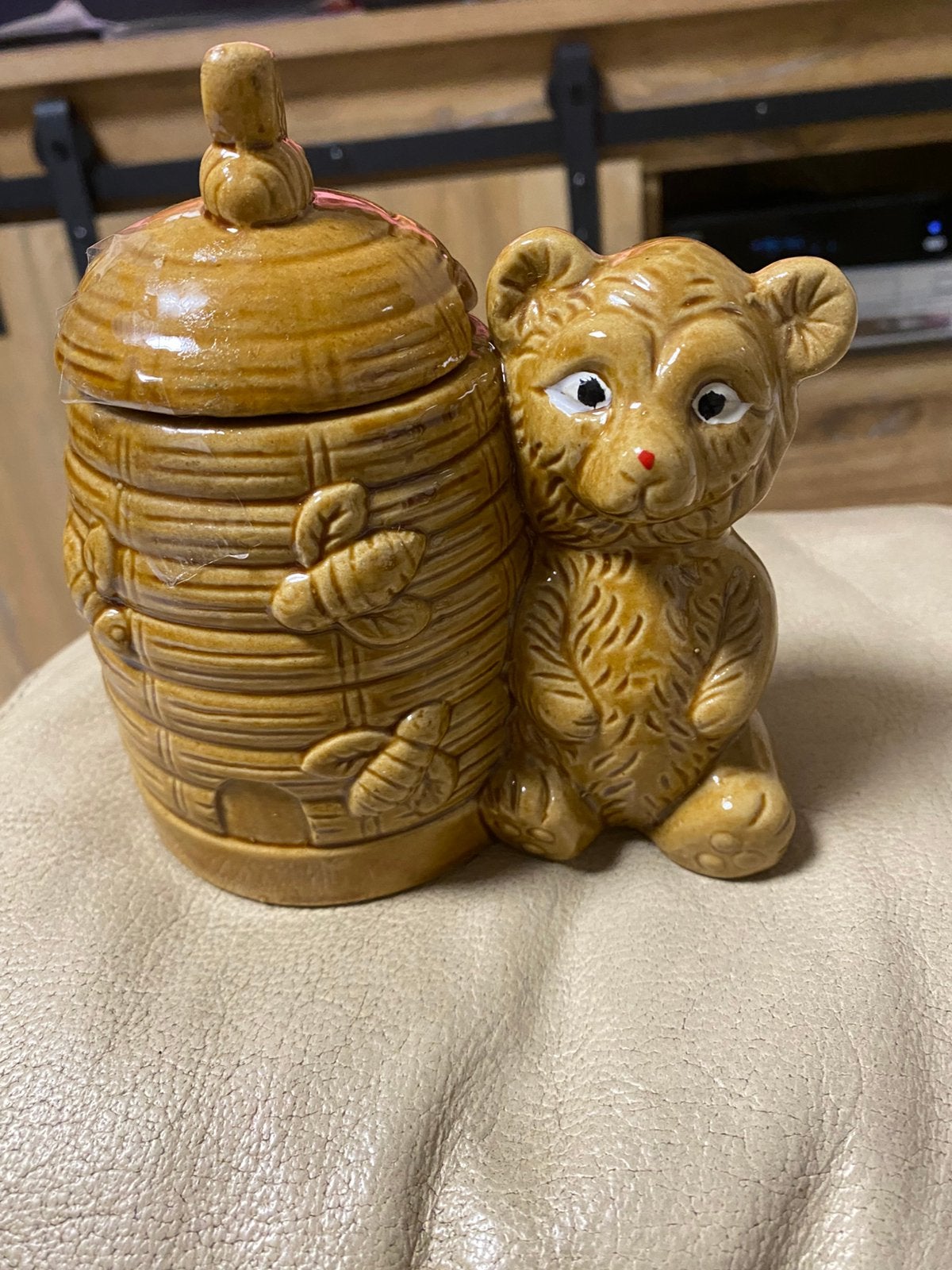 Ancien pot pour miel avec ourson, Enlèvement ou Envoi