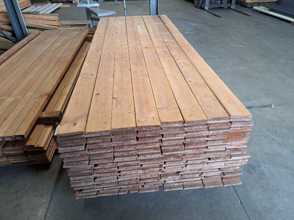 GOEDKOOP! Tuinplanken/tuinhout: 2 reeksen, Bricolage & Construction, Bois & Planches, Neuf, Planche, Imprégné, Pin