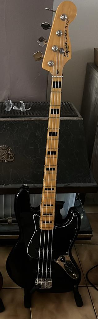 Squier Jaze Bass zwart, Musique & Instruments, Enlèvement, Comme neuf