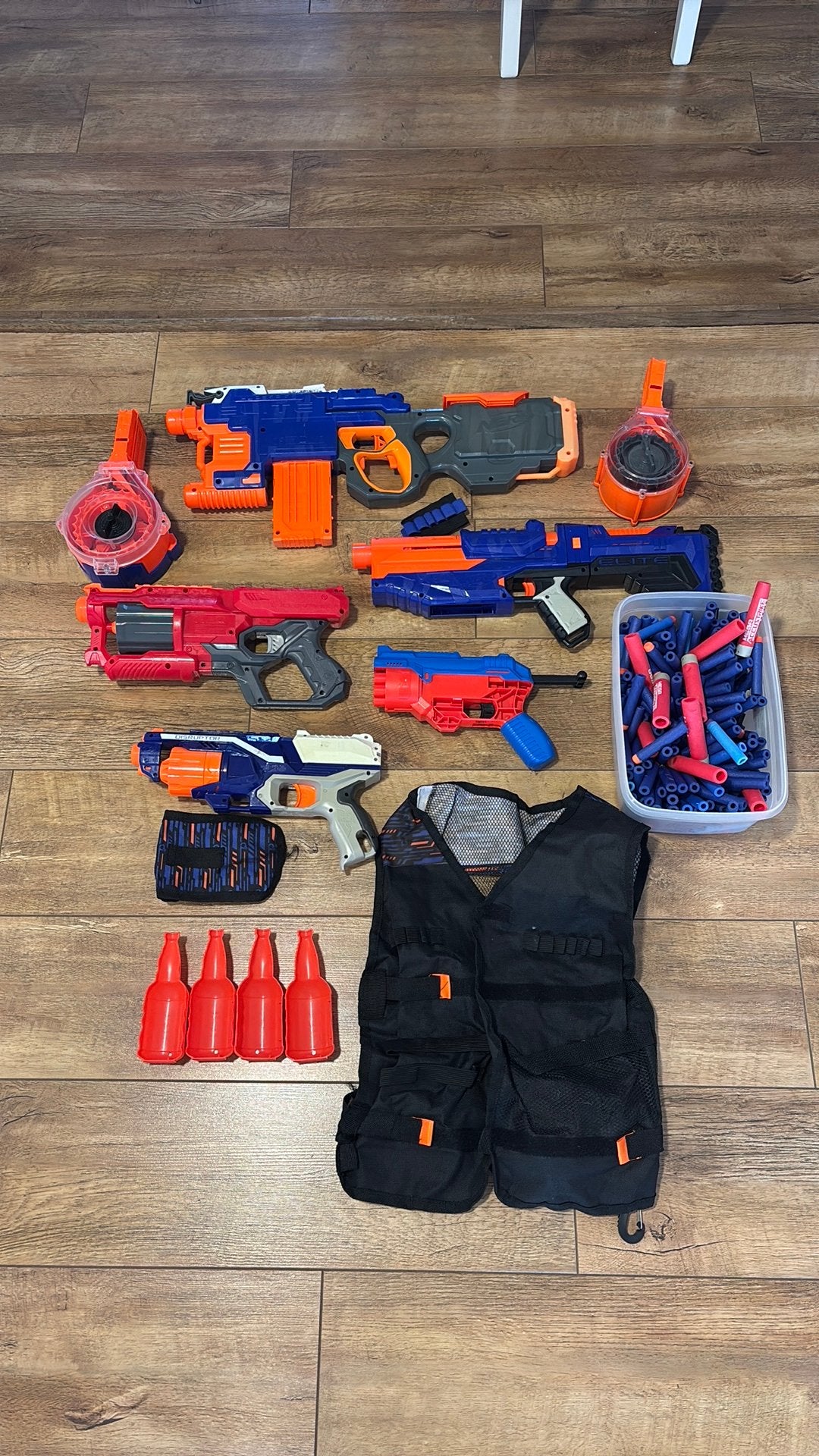 Grote Nerf & Dart Zone Blaster Set, Ophalen, Gebruikt