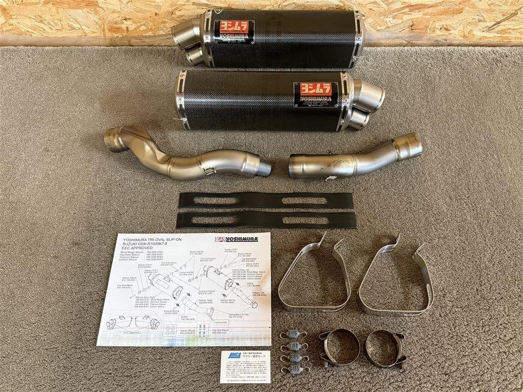 Yoshimura Japan Tri-Oval uitlaten GSX-R1000 GSXR1000 K7 K8, Motos, Envoi, Utilisé