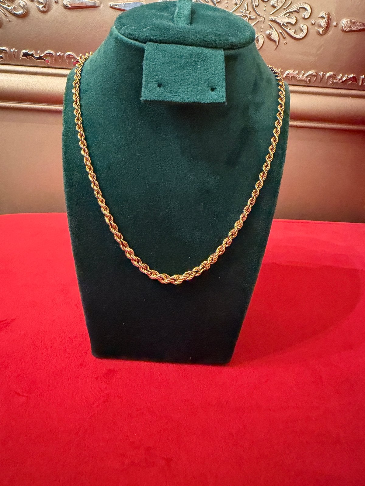 18k gouden halsketting, Handtassen en Accessoires, Kettingen, Ophalen, Zo goed als nieuw, Goud, Goud