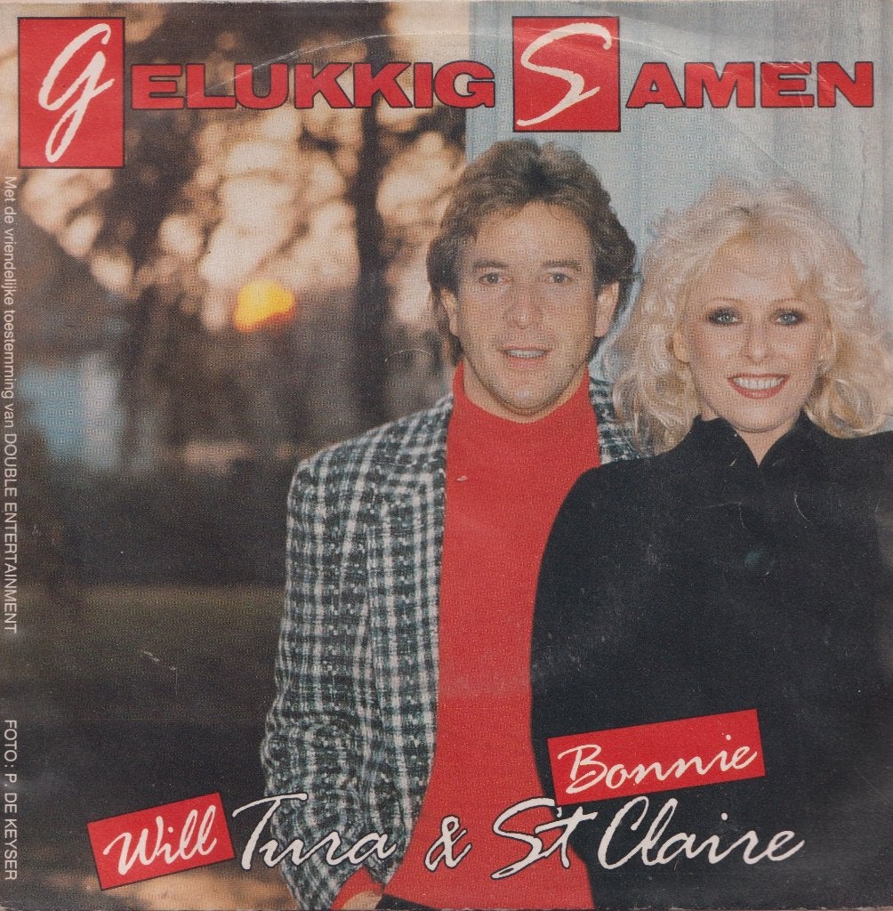 Will Tura & Bonnie St. Claire – Gelukkig samen – Single, Enlèvement ou Envoi, Utilisé, 7 inch, En néerlandais