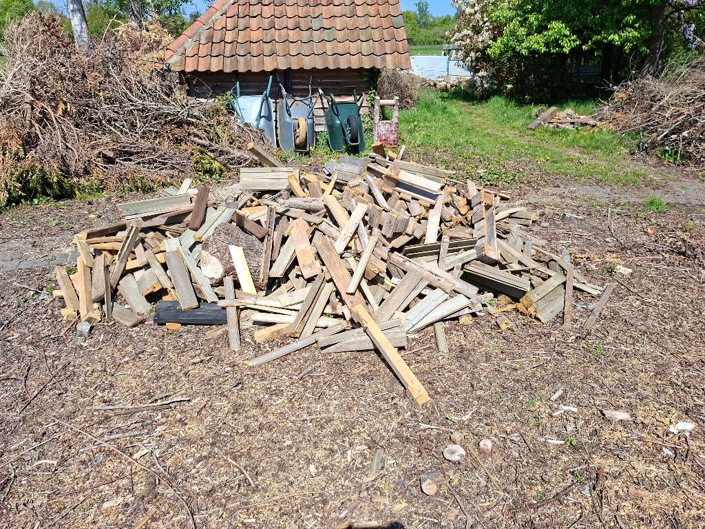 Brandhout, Tuin en Terras, Brandhout, 6 m³ of meer, Ophalen, Overige houtsoorten, Blokken