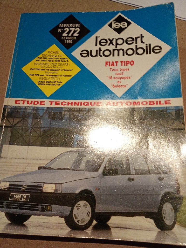 revue technique fiat tipo de 1988-1989, Ophalen of Verzenden