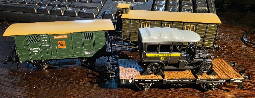 3559. 3 Wagons postaux H0 Märklin., Enlèvement ou Envoi, Comme neuf, Wagon, Märklin