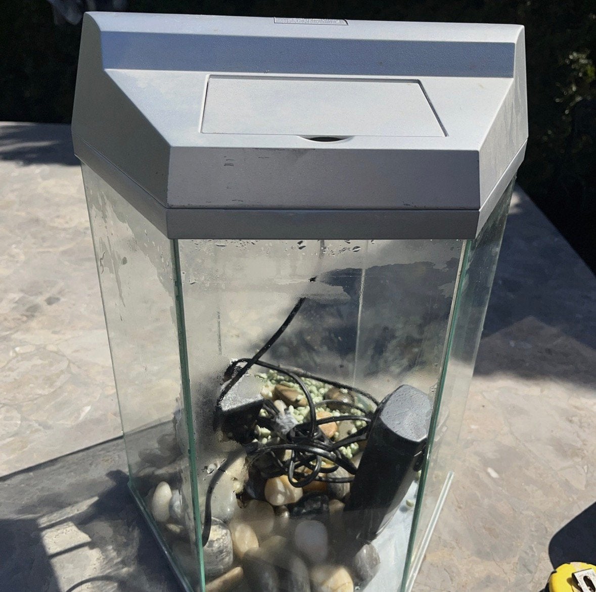 Hexagon nano aquarium, Ophalen, Zo goed als nieuw, Filter