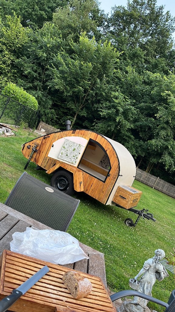 Leuke ‘tearDrop’ caravan, Caravans en Kamperen, Particulier, Tot 500 kg, Tot en met 2