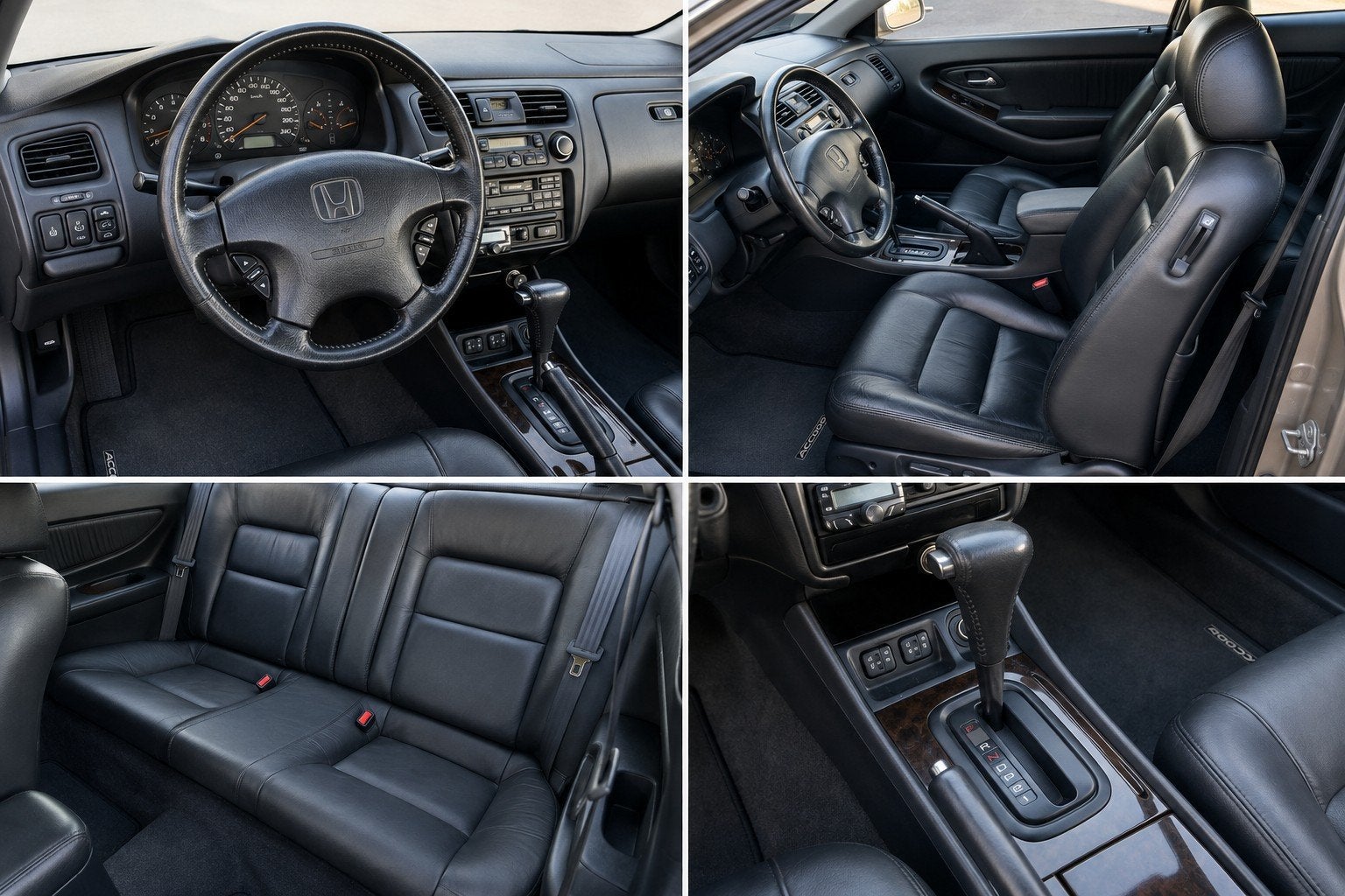 Honda Accord 2.0ES Coupé CG4 | Nieuwstaat | 66.000km!!!, Auto's, Honda, Automaat, Zwart, Sound system, Beige