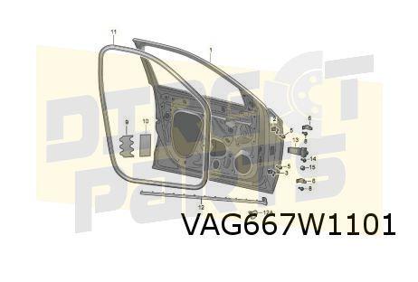 Skoda Kamiq (9/19-1/24) Voorportier Links Origineel! 6588310, Neuf, -, -, Skoda