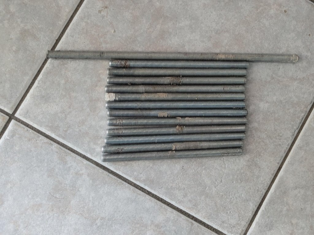 verzinkte draadstangen, Ophalen, Gebruikt, 100 tot 250 mm, Overige typen