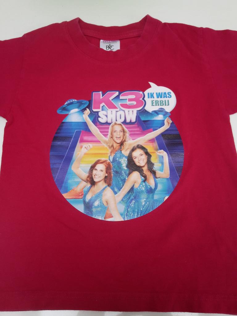 Nieuwe roze K3 Show T-shirt, maat 110-116, Studio 100, Kinderen en Baby's, Kinderkleding | Maat 110, Studio 100, Meisje, Nieuw