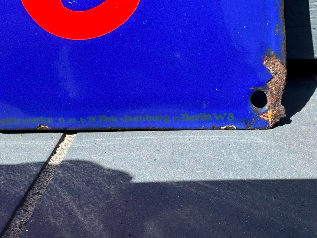 Roth Kaffee emaille reclamebord, Antiek en Kunst, Ophalen of Verzenden