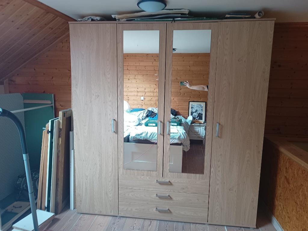 Grote klerenkast IN OPTIE 😉, Huis en Inrichting, Kasten | Kleerkasten, Gebruikt, 150 tot 200 cm, 150 tot 200 cm, Overige houtsoorten