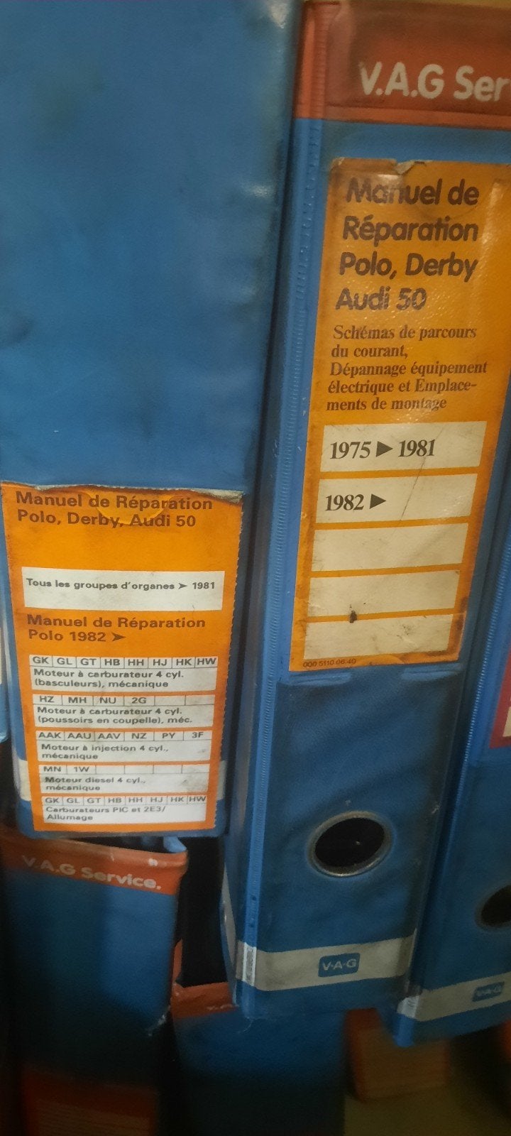 A vendre lots manuelle d'ateliers vw audi, Enlèvement, Utilisé, Audi