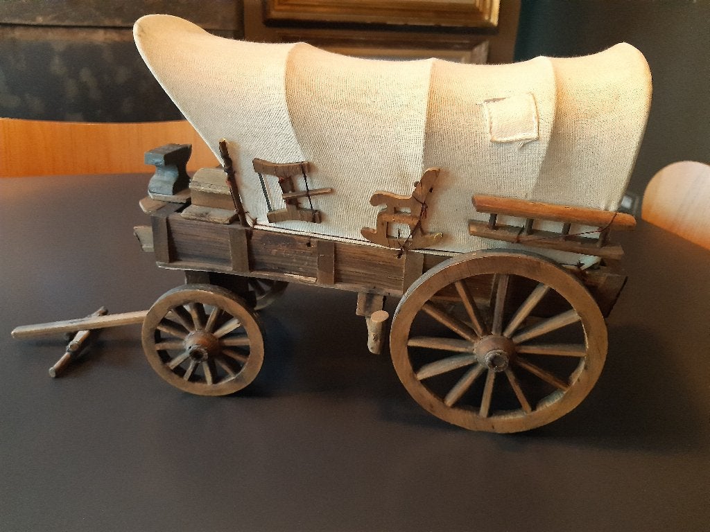 wagon couvert américain fabriqué à la main au Mexique, Antiquités & Art, Enlèvement ou Envoi