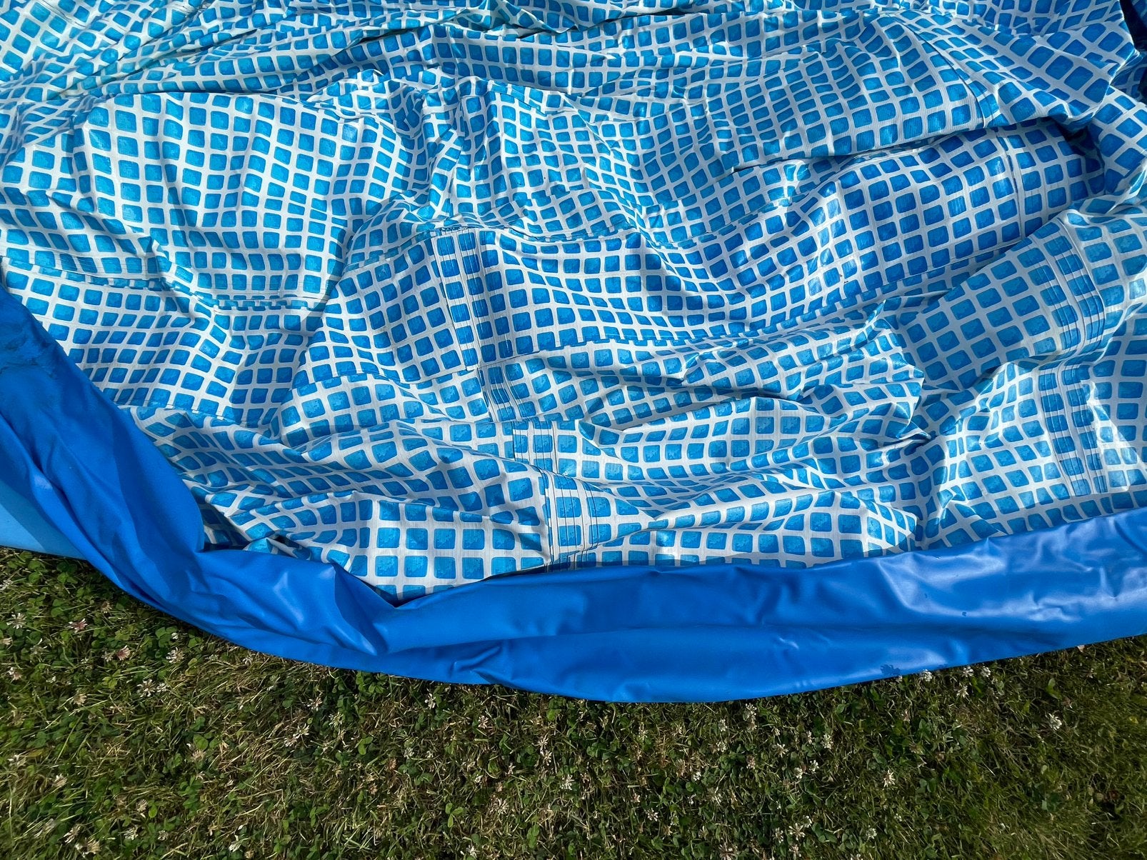 Gratis zwembad Intex met pomp en ladders, Tuin en Terras, Ophalen, Gebruikt