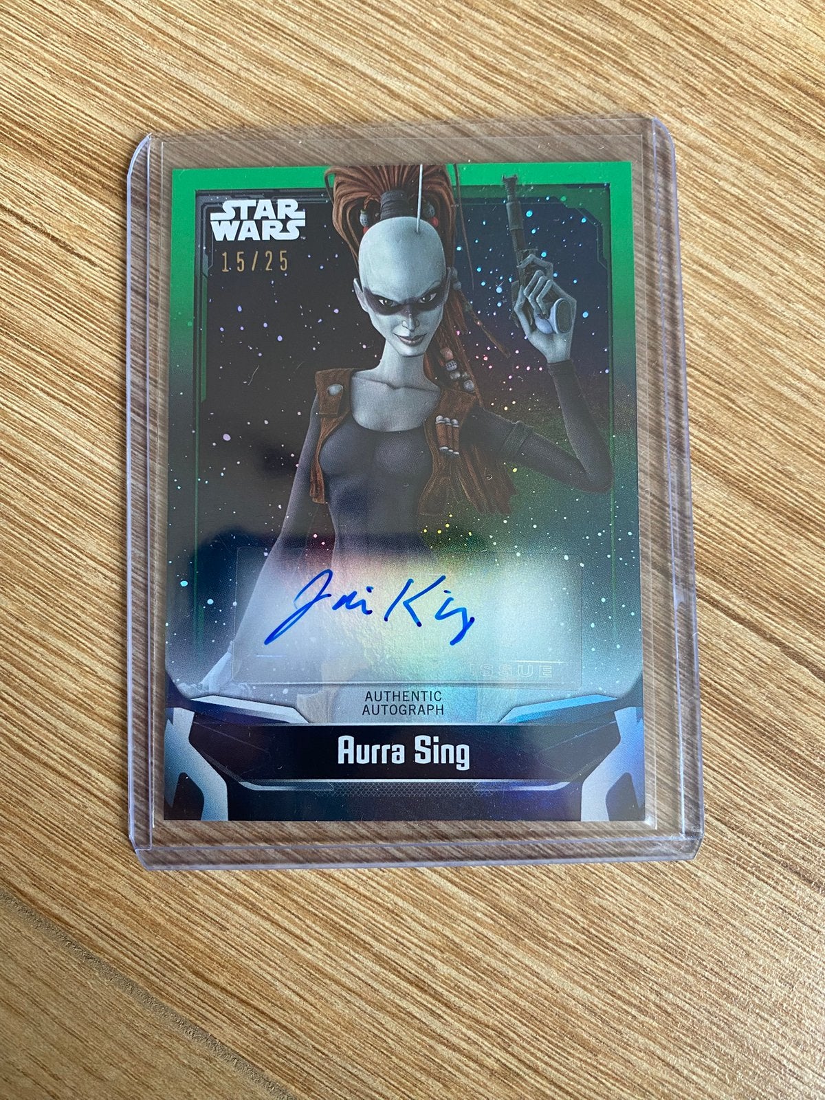 Star wars autograph topps 15/25, Ophalen of Verzenden, Zo goed als nieuw