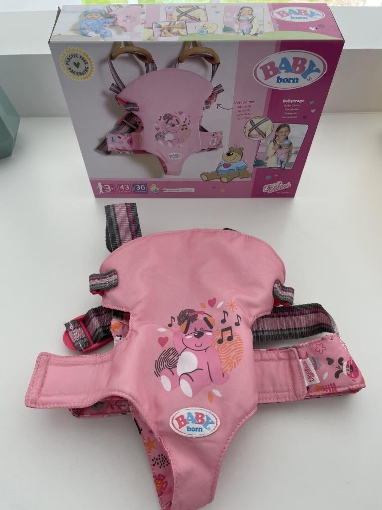 Poppendraagzak van Babyborn, nieuw, Kinderen en Baby's, Ophalen of Verzenden, Nieuw, Babypop